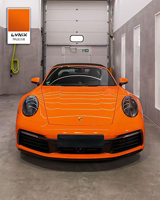 保时捷911|TPU活力橙|TPU改色车衣